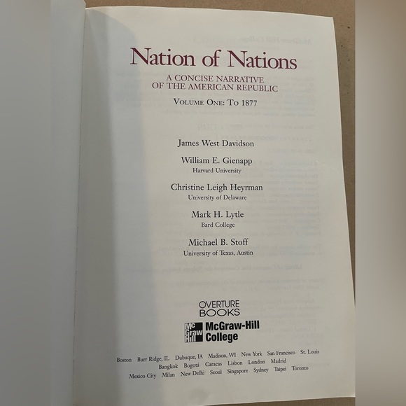 Nation of Nations History Textbook 1999 - Picture 2 of 4